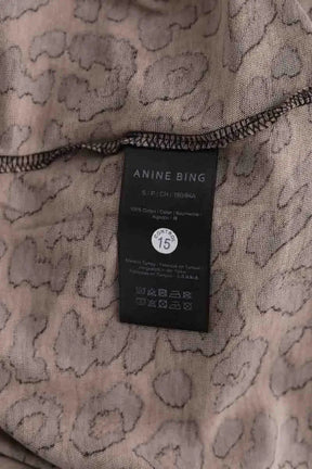 T-shirt Anine Bing Marron en Coton