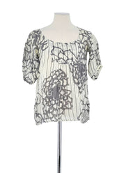 T-shirt Antik Batik Blanc en Coton, taille S - Seconde Main