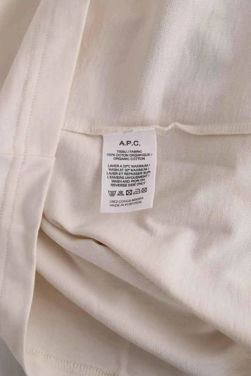 T-shirt APC Beige en Coton