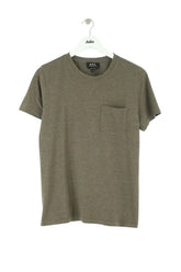 T-shirt APC Kaki en Coton, taille S - Seconde Main