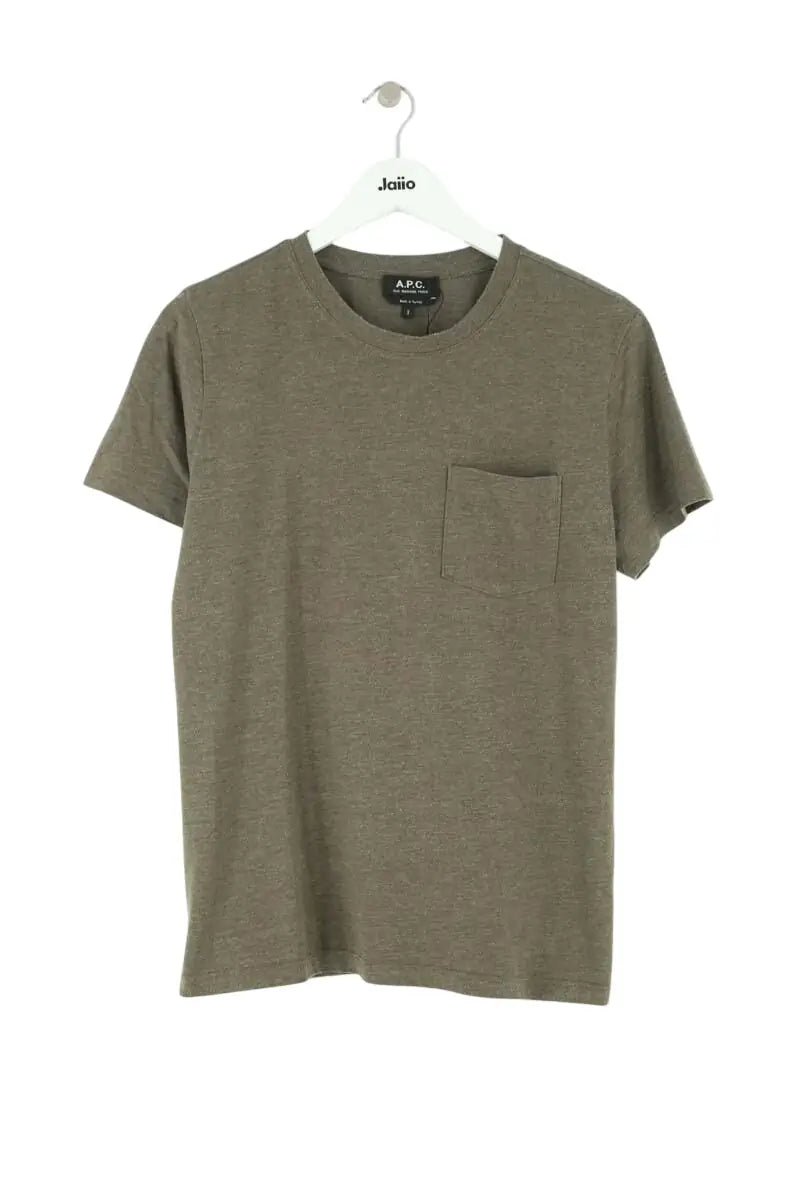 T-shirt APC Kaki en Coton, taille S - Seconde Main
