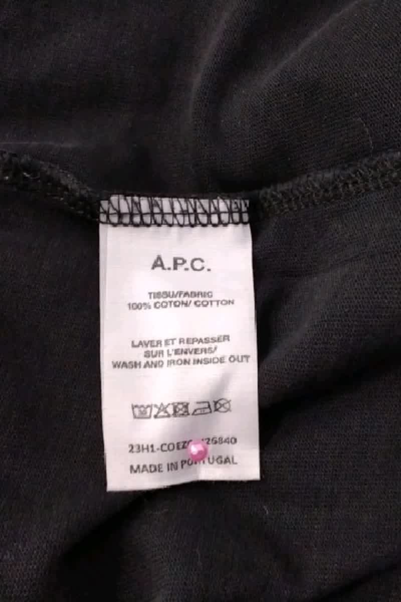 T-shirt APC Noir en Coton