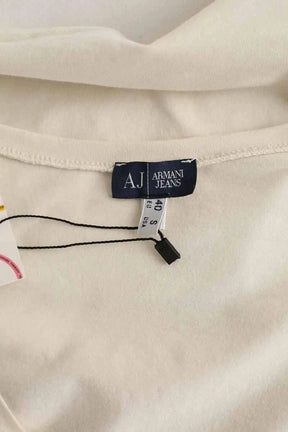 T-shirt Armani Jeans Ecru en Coton