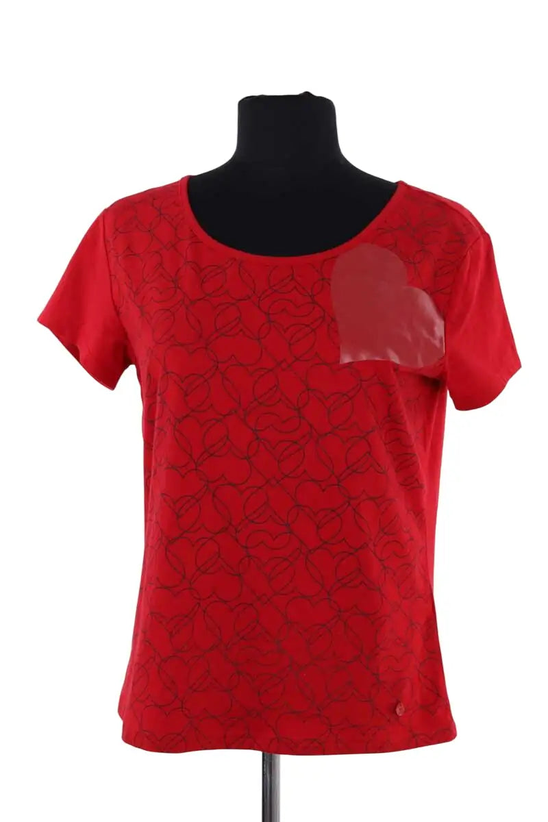 T-shirt Armani Jeans Rouge en Coton, taille XL - Seconde Main