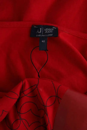 T-shirt Armani Jeans Rouge en Coton