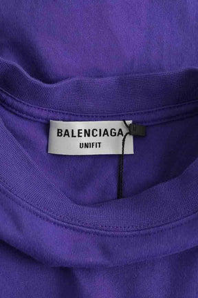 T-shirt Balenciaga Violet en Coton