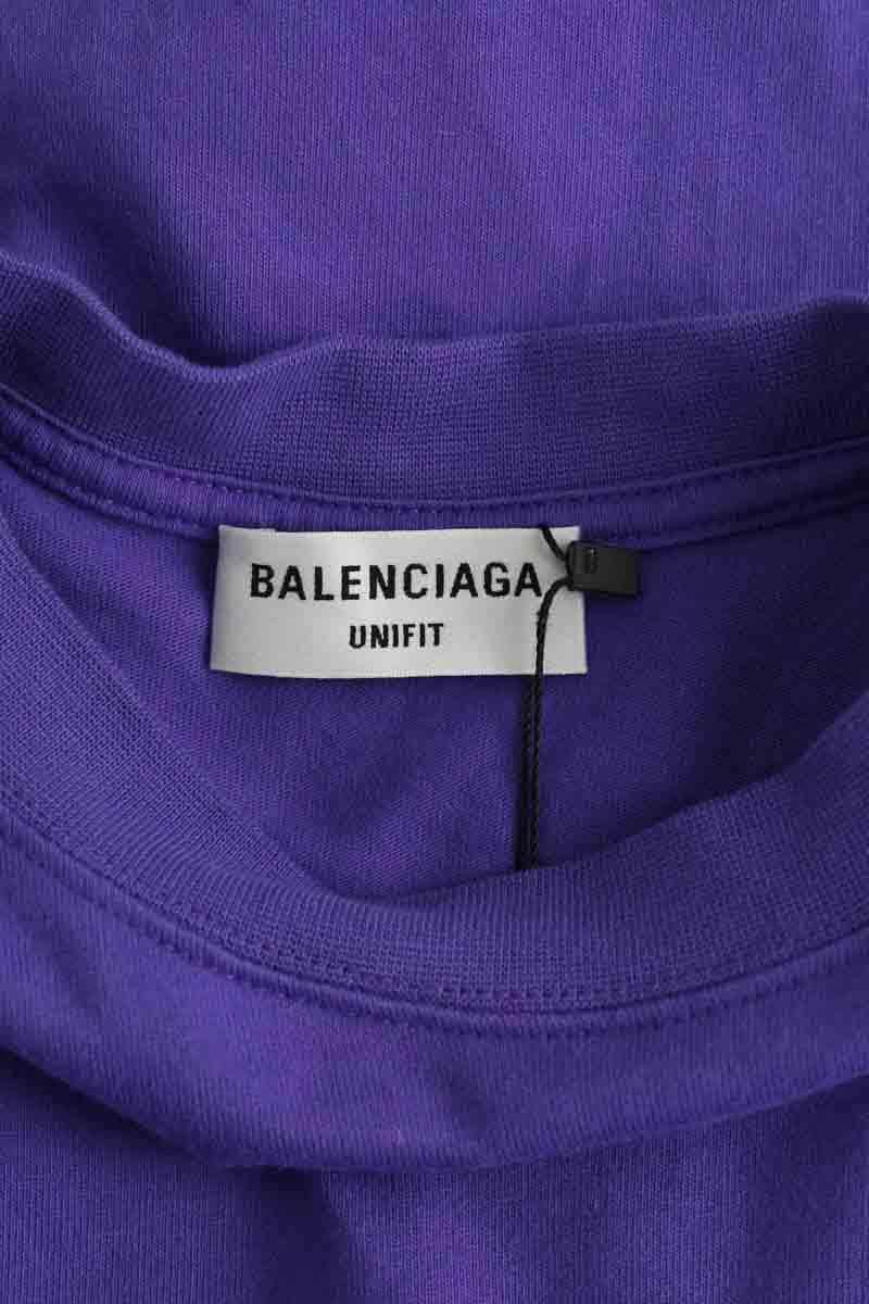 T-shirt Balenciaga Violet en Coton