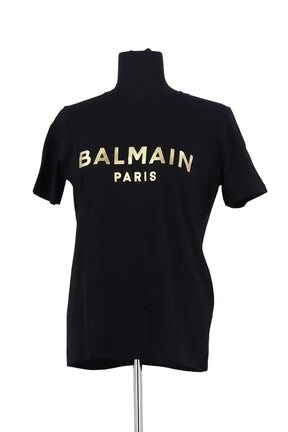 T-shirt Balmain Noir en Coton, taille S - Seconde Main