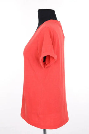 T-shirt Balzac Rouge en Coton