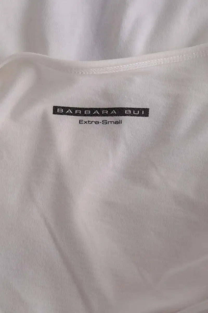 T-shirt Barbara Bui Blanc en Coton
