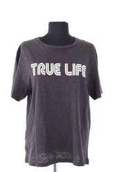 T-shirt Ba&Sh Anthracite en Lin, taille S - Seconde Main