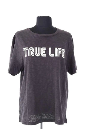 T-shirt Ba&Sh Anthracite en Lin, taille S - Seconde Main