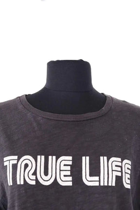 T-shirt Ba&Sh Anthracite en Lin