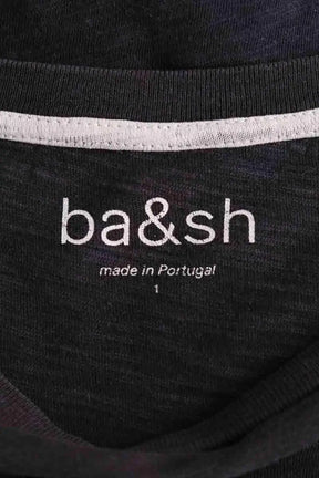 T-shirt Ba&Sh Anthracite en Lin
