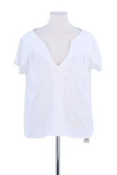 T-shirt Ba&Sh Blanc en Coton, taille XS - Seconde Main