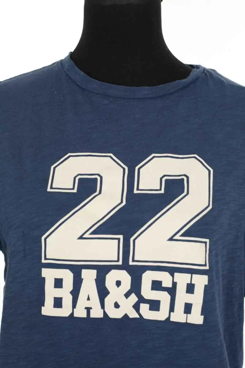 T-shirt Ba&Sh Bleu en Coton