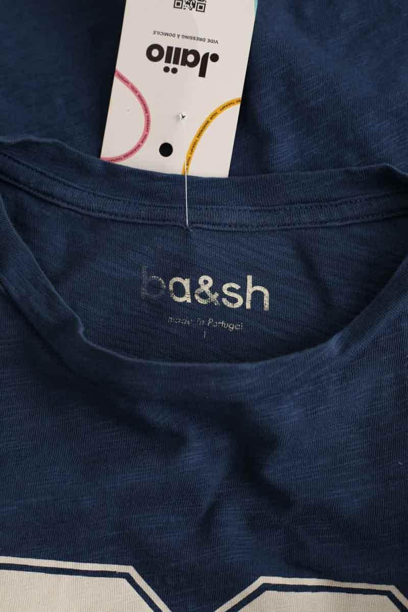 T-shirt Ba&Sh Bleu en Coton