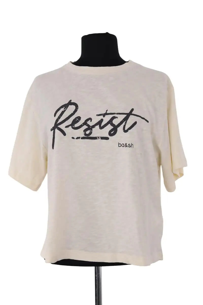 T-shirt Ba&Sh Jaune en Coton, taille S - Seconde Main