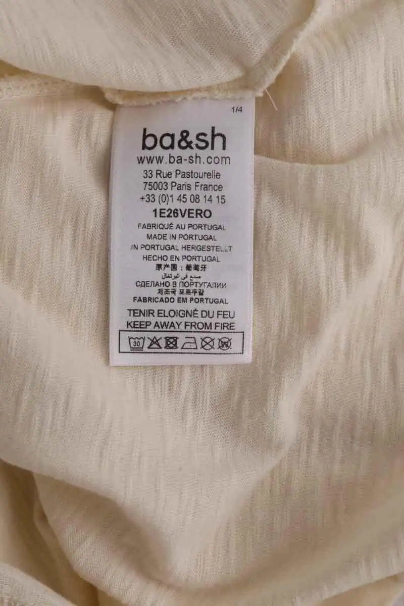 T-shirt Ba&Sh Jaune en Coton