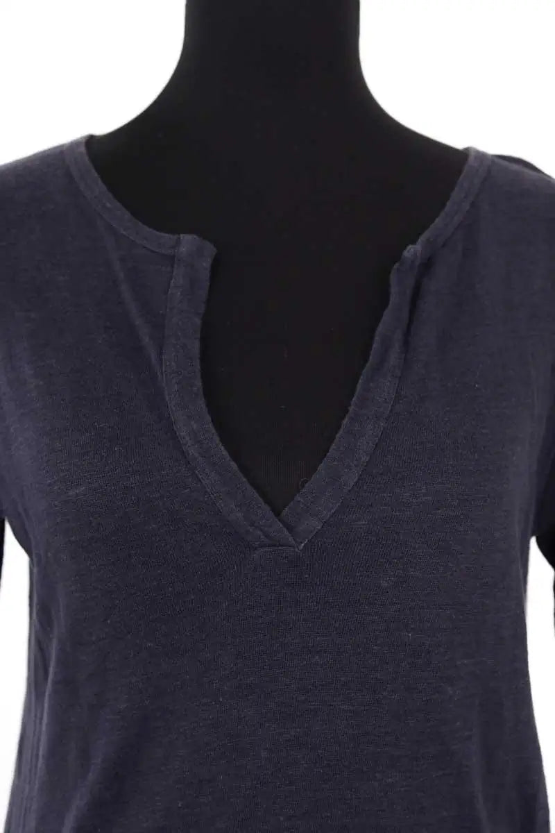 T-shirt Ba&Sh Marine en Lin