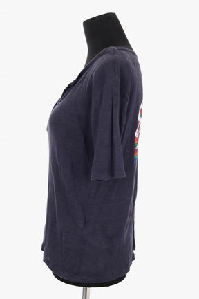 T-shirt Ba&Sh Marine en Lin
