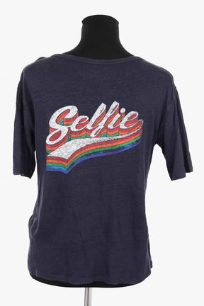 T-shirt Ba&Sh Marine en Lin