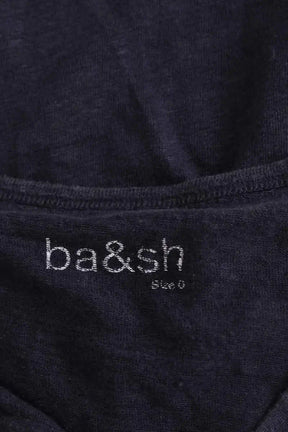 T-shirt Ba&Sh Marine en Lin