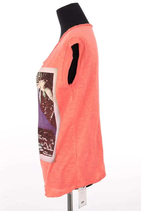 T-shirt Ba&Sh Orange en Coton