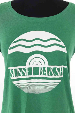 T-shirt Ba&Sh Vert en Coton