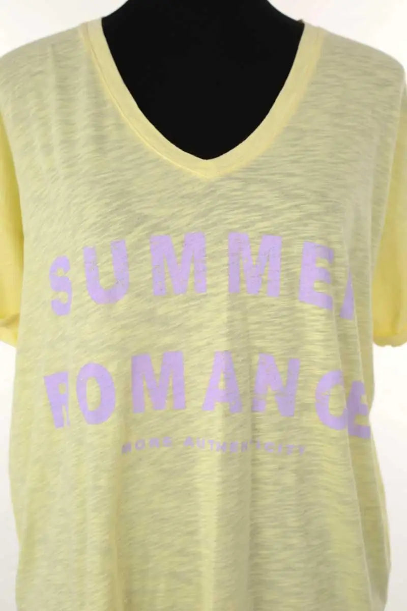T-shirt Berenice Summer romance Jaune en Coton