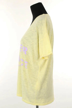 T-shirt Berenice Summer romance Jaune en Coton