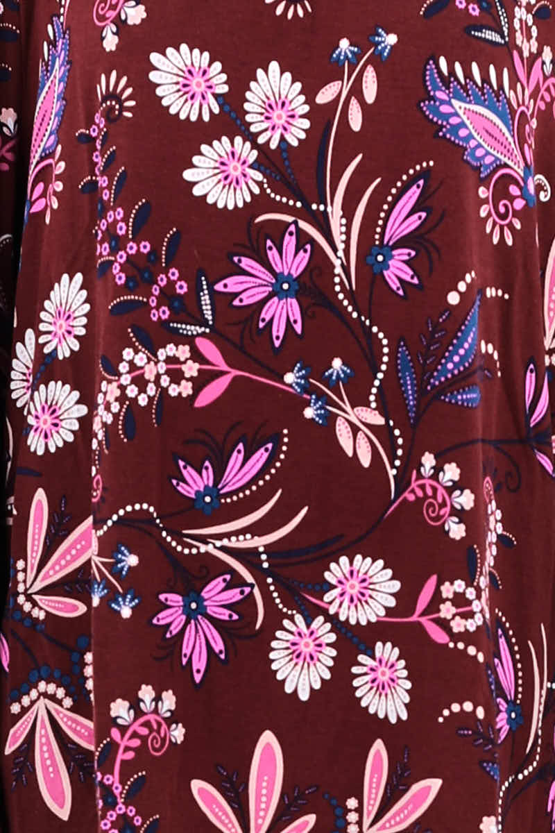 T-shirt Boden Bordeaux en Viscose