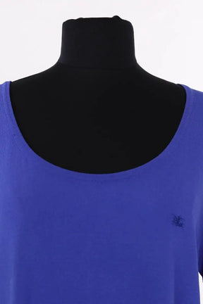 T-shirt Burberry Bleu en Synthétique