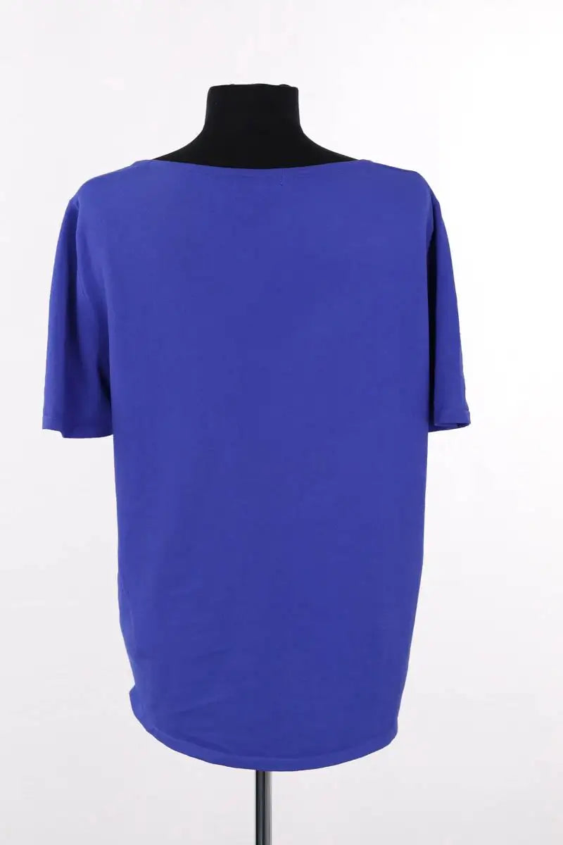 T-shirt Burberry Bleu en Synthétique
