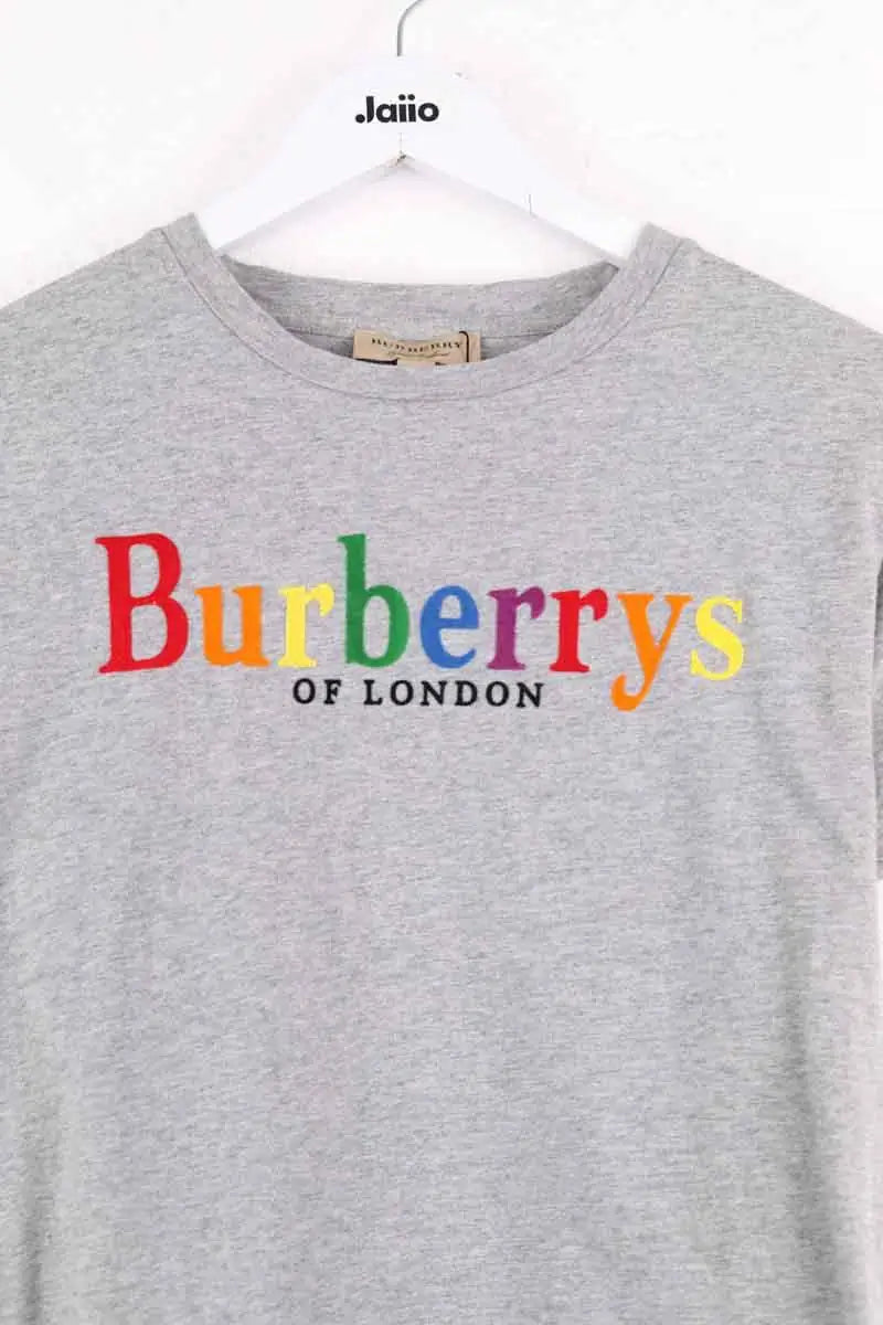 T-shirt Burberry Gris en Coton