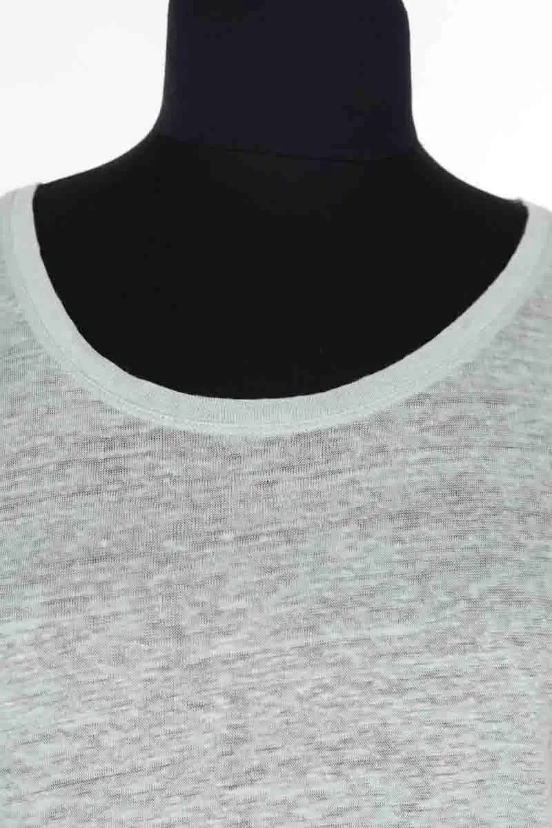 T-shirt Burberry Vert en Lin