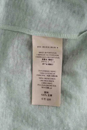 T-shirt Burberry Vert en Lin