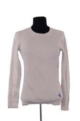 T-shirt Calvin Klein Blanc en Soie, taille S - Seconde Main