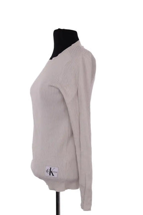 T-shirt Calvin Klein Blanc en Soie