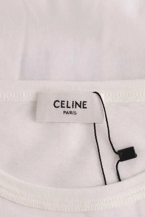 T-shirt Celine Blanc en Coton
