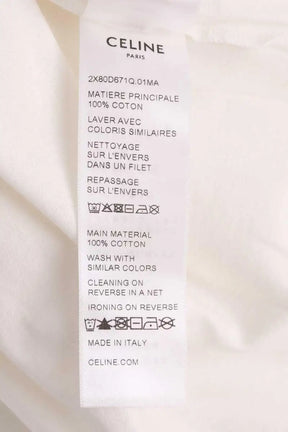 T-shirt Celine Blanc en Coton