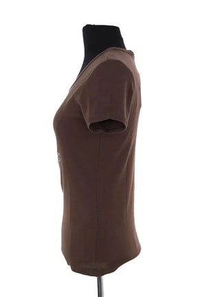 T-shirt Celine Marron en Coton