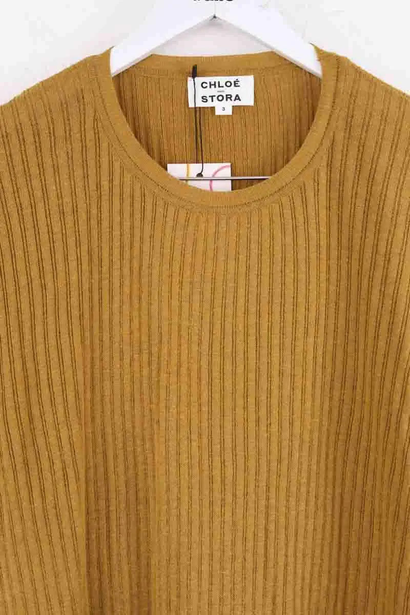 T-shirt Chloé Stora Jaune en Coton