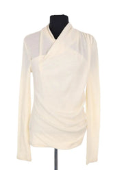 T-shirt Claudie Pierlot Ecru en Laine, taille L - Seconde Main