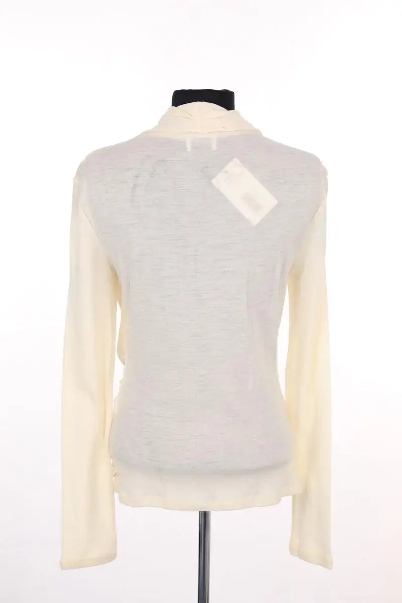 T-shirt Claudie Pierlot Ecru en Laine