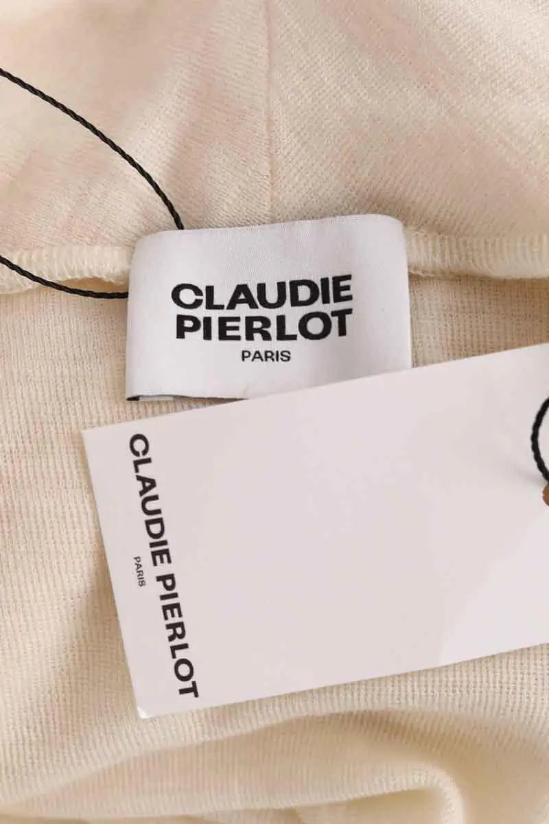 T-shirt Claudie Pierlot Ecru en Laine
