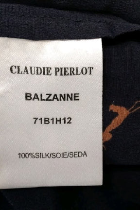 T-shirt Claudie Pierlot Marine en Soie