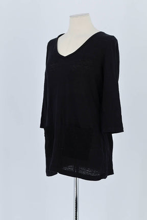 T-shirt Claudie Pierlot Noir en Lin