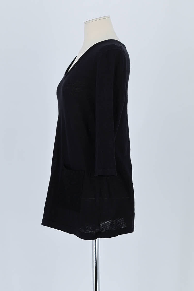 T-shirt Claudie Pierlot Noir en Lin