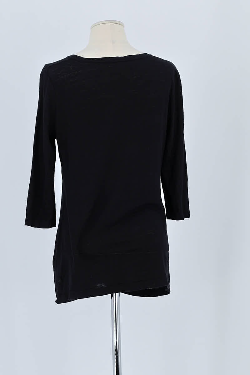 T-shirt Claudie Pierlot Noir en Lin